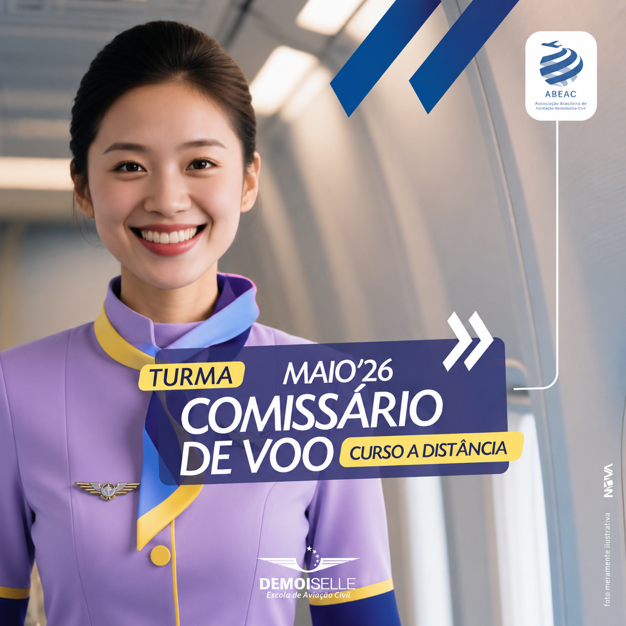 EADCMV74 Curso de Formação Profissional de Comissário de Voo - Turma Maio 2026
