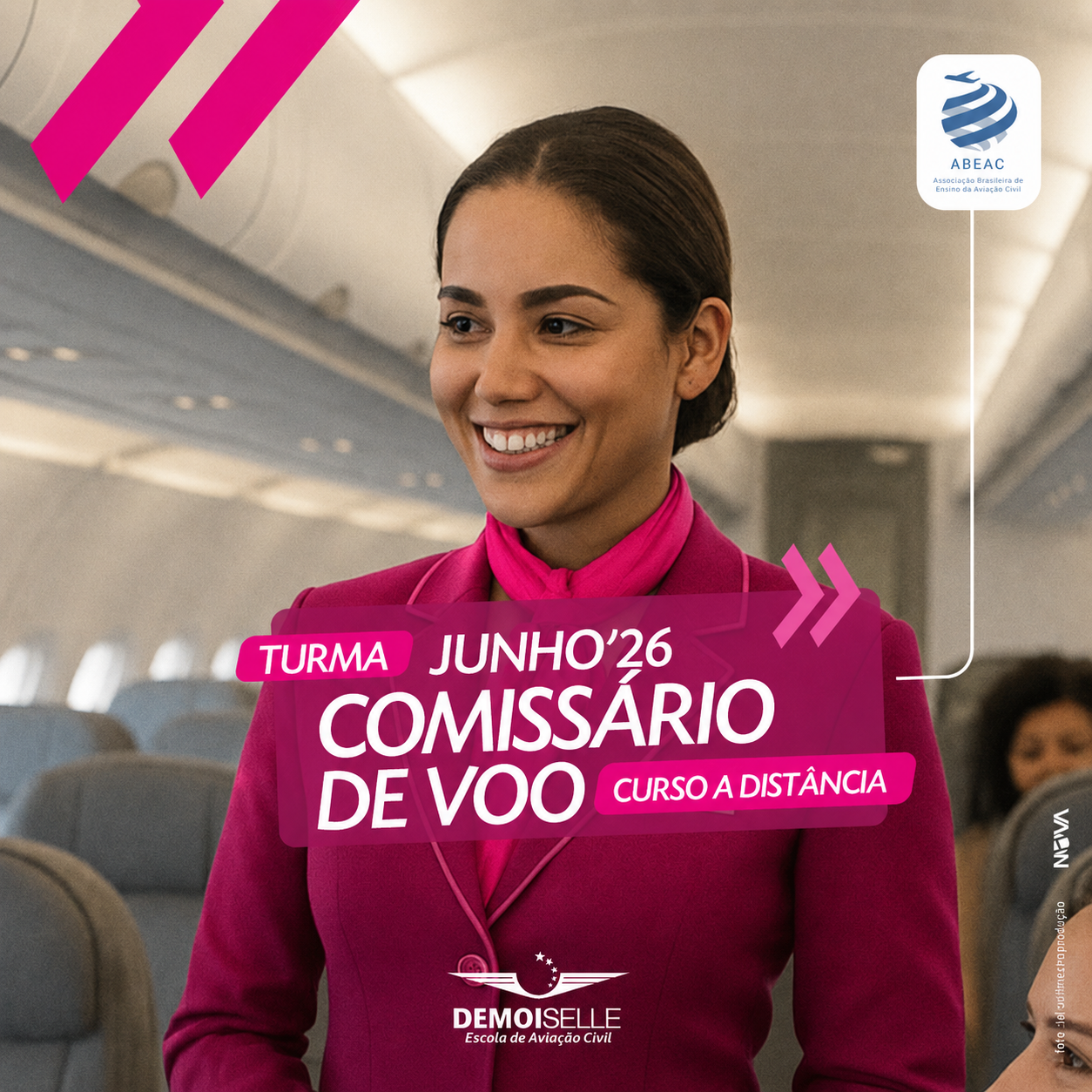EADCMV75 Curso de Formação Profissional de Comissário de Voo - Turma JUNHO 2026